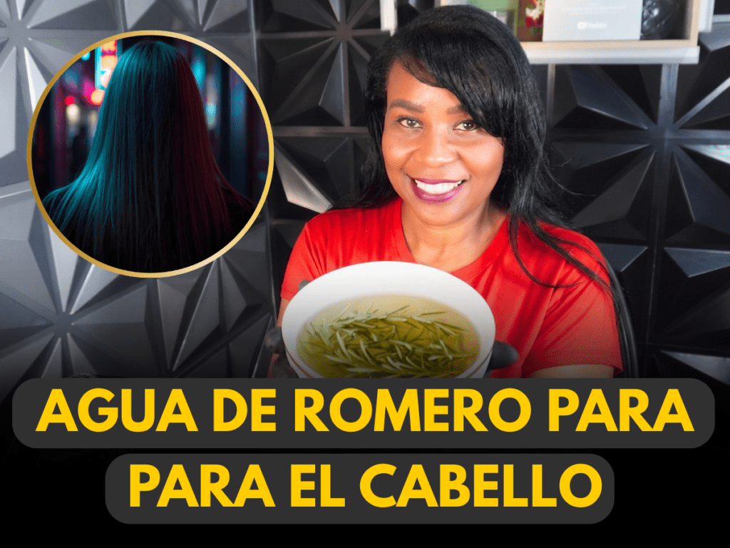 Agua de romero para el cabello