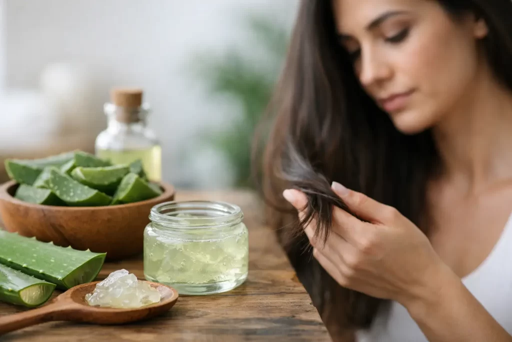 Sábila para la caída del cabello