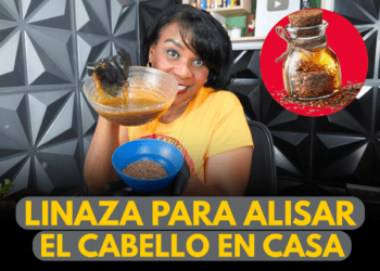 linaza para alisar el cabello