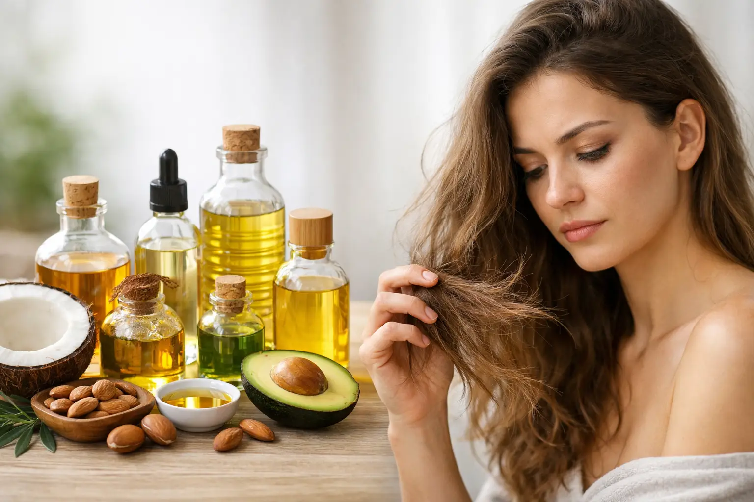7 aceites naturales para cabello reseco