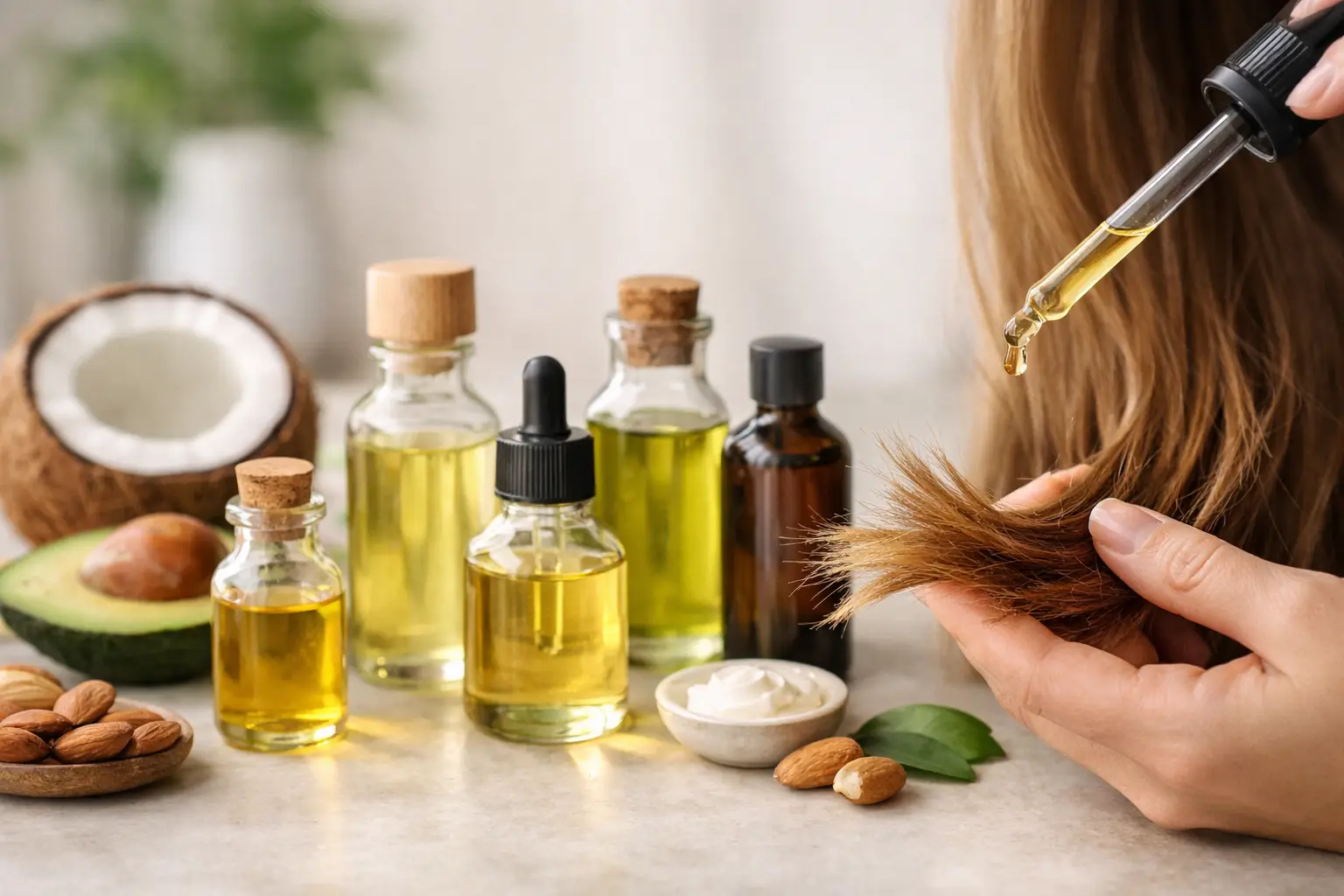Aceites naturales para puntas abiertas: 7 opciones