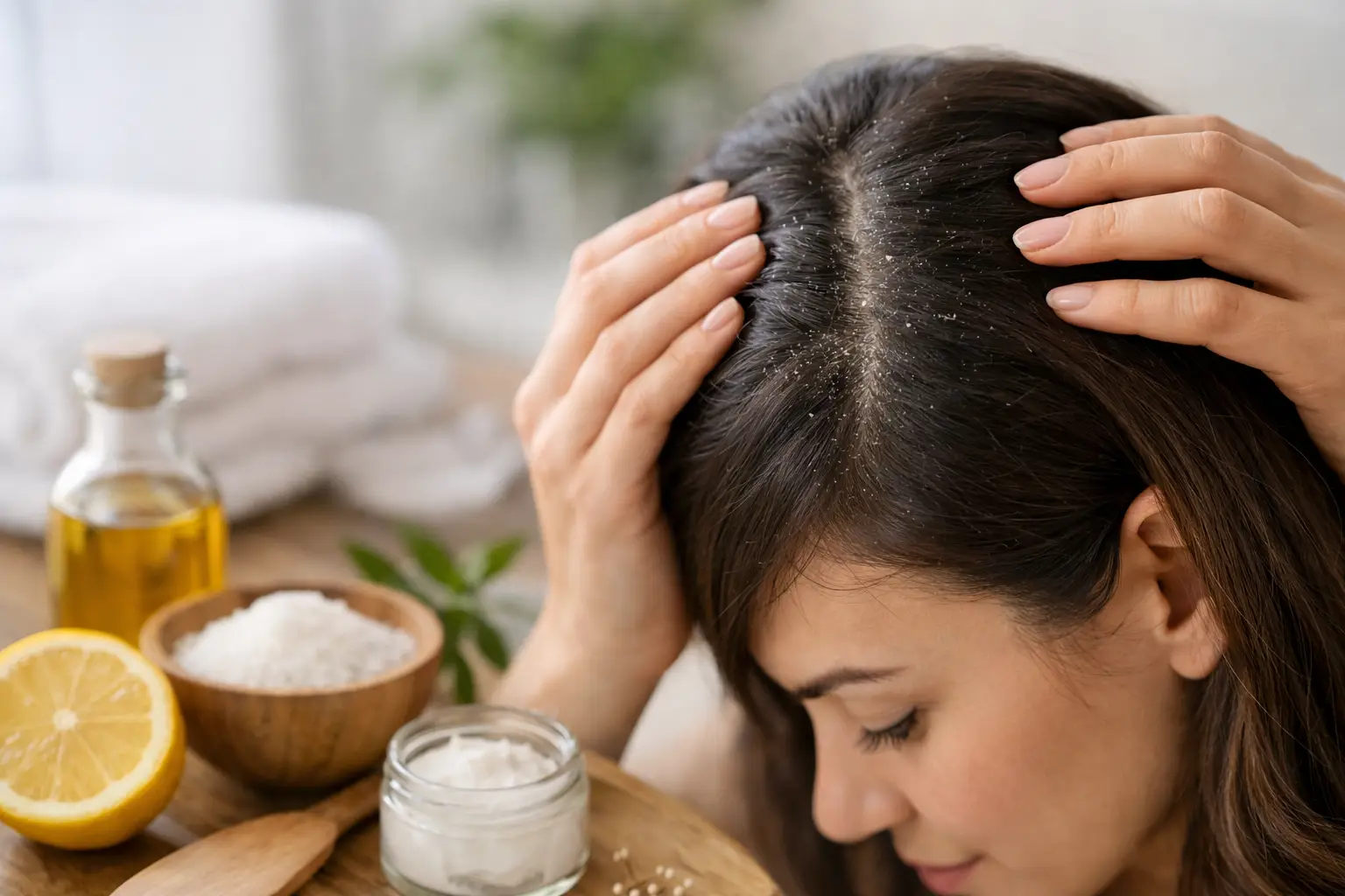 Cómo quitar la caspa naturalmente en casa