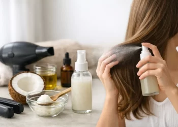 Protector térmico casero para el cabello